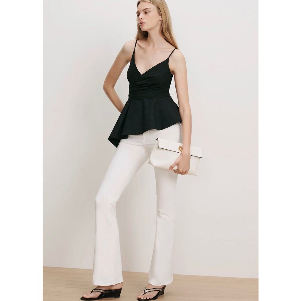 NEW Veronica Beard Beverly Skinny-Flare Jean White size 28 - Picture 3 of 7